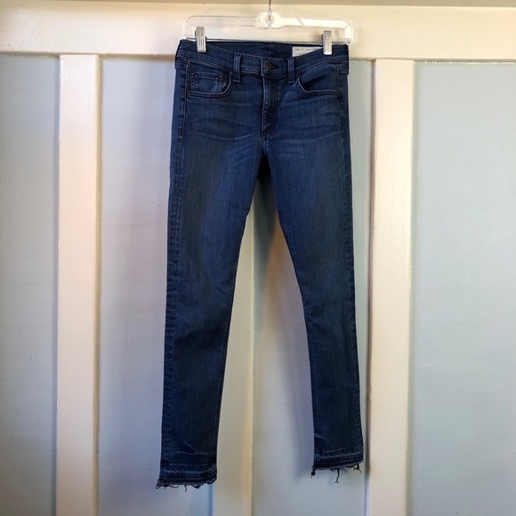 Rag & Bone Ankle Skinny w/ Frayed Hem 👖 - Picture 1 of 10